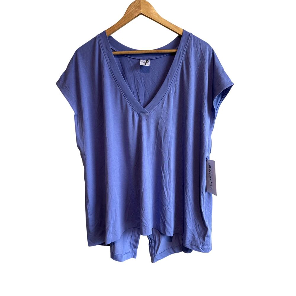 Athleta Essence Away From Body Tee 1X NEW